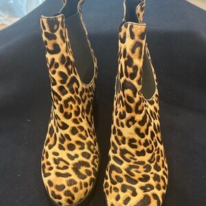 Leopard Print Women's Ankle Boots